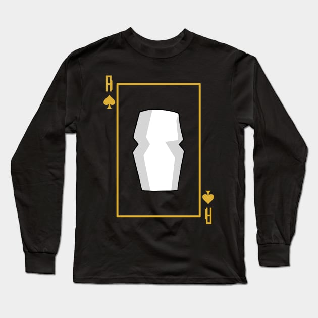 Ace Card Long Sleeve T-Shirt by ZPat Designs